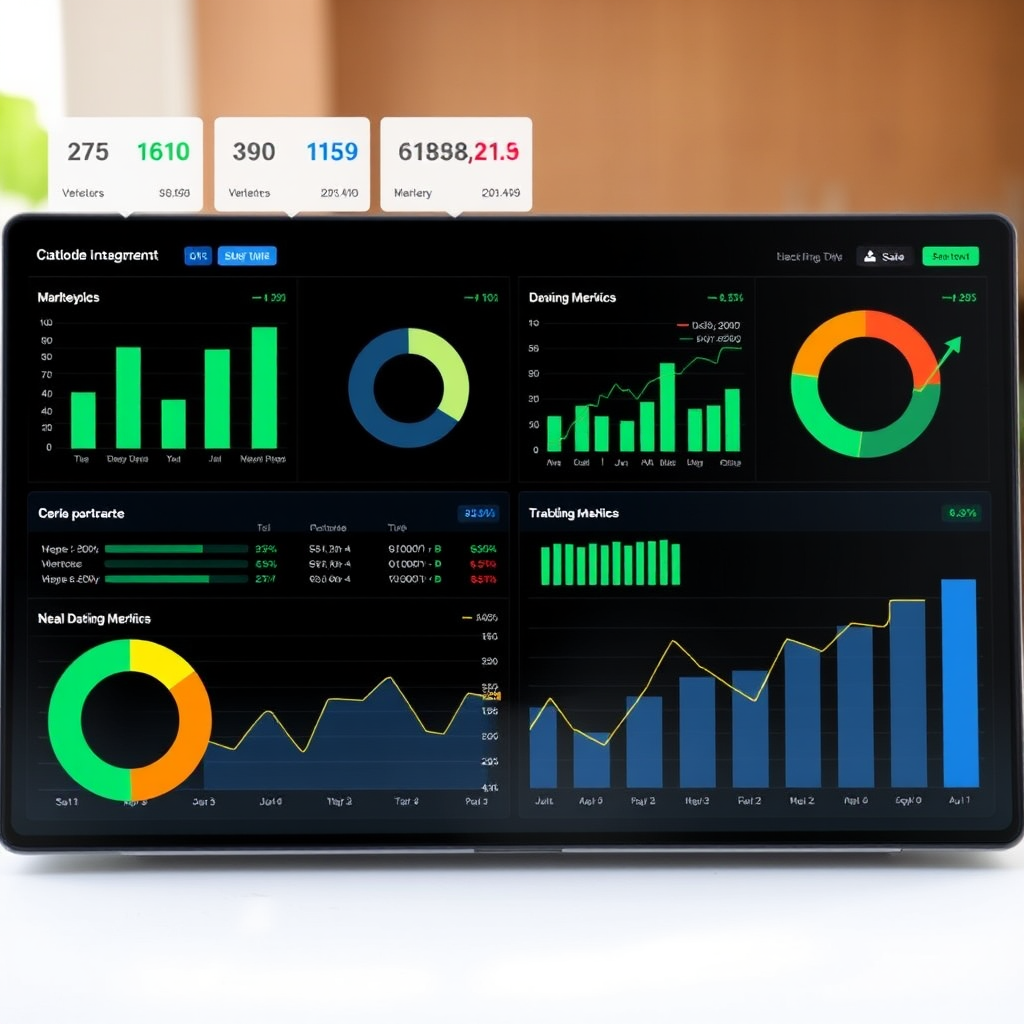 Modern portfolio management dashboard showing diversified investment allocation charts, performance metrics, and real-time market data for optimal portfolio optimization